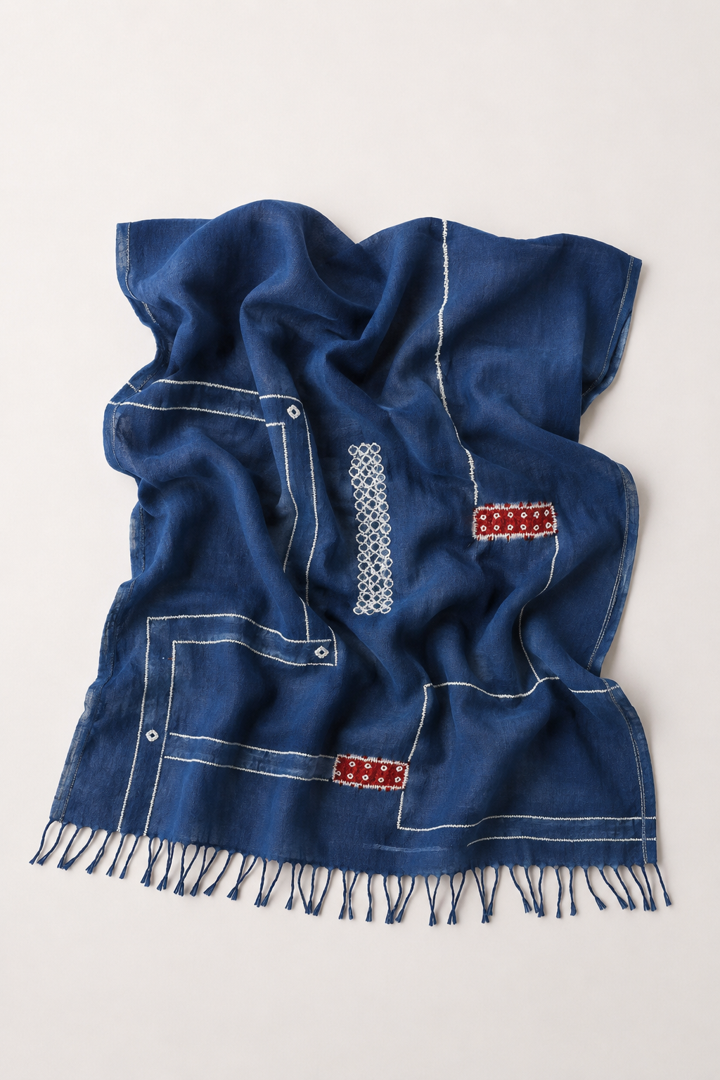 Shawl Matka Silk Bandani/ Style 1