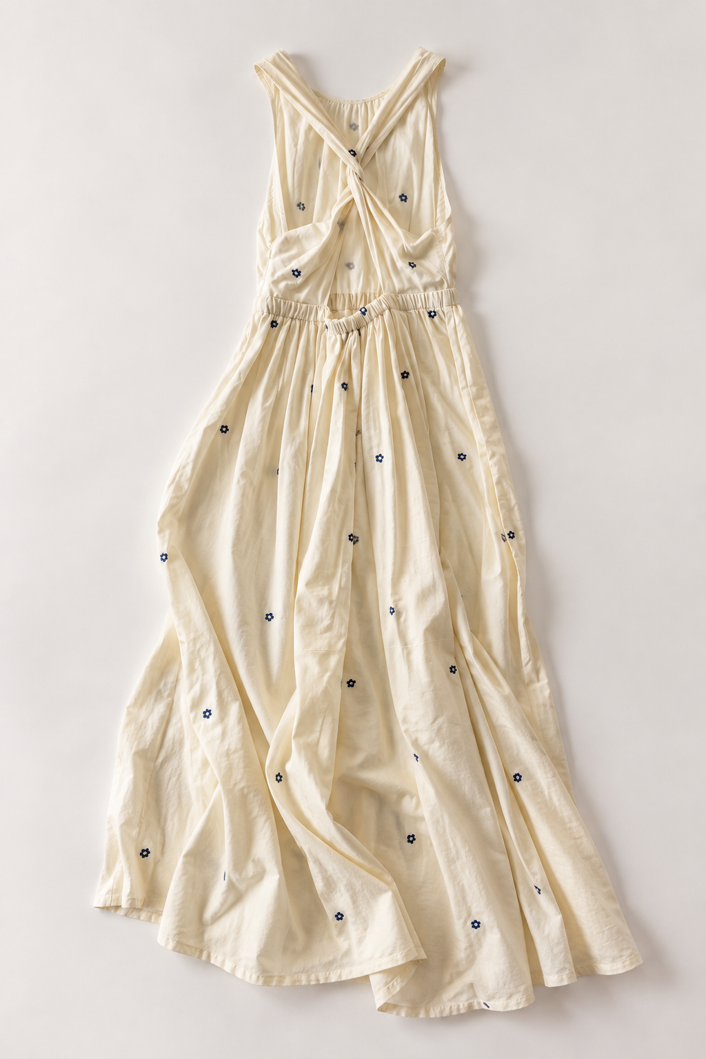 #109 Halter Neck Cross Back Dress