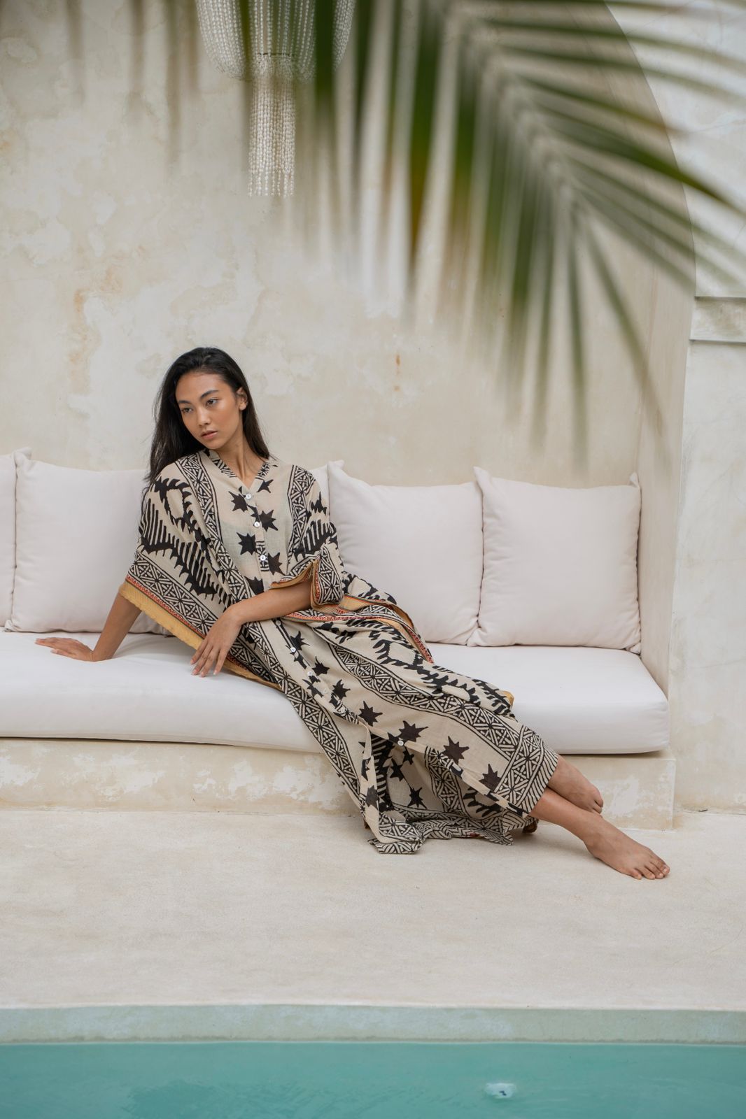 Dominique Kaftan Ikat