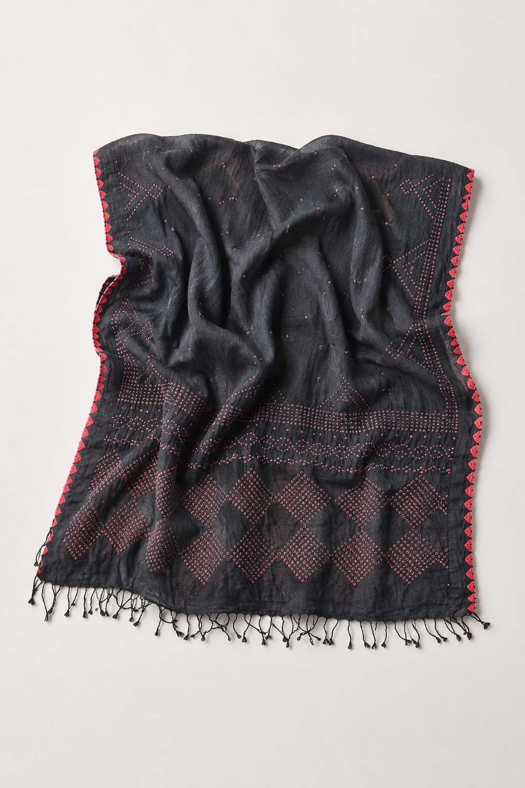 Hand Loom Bandani Scarf/ Cotton Khadi/ Style 1
