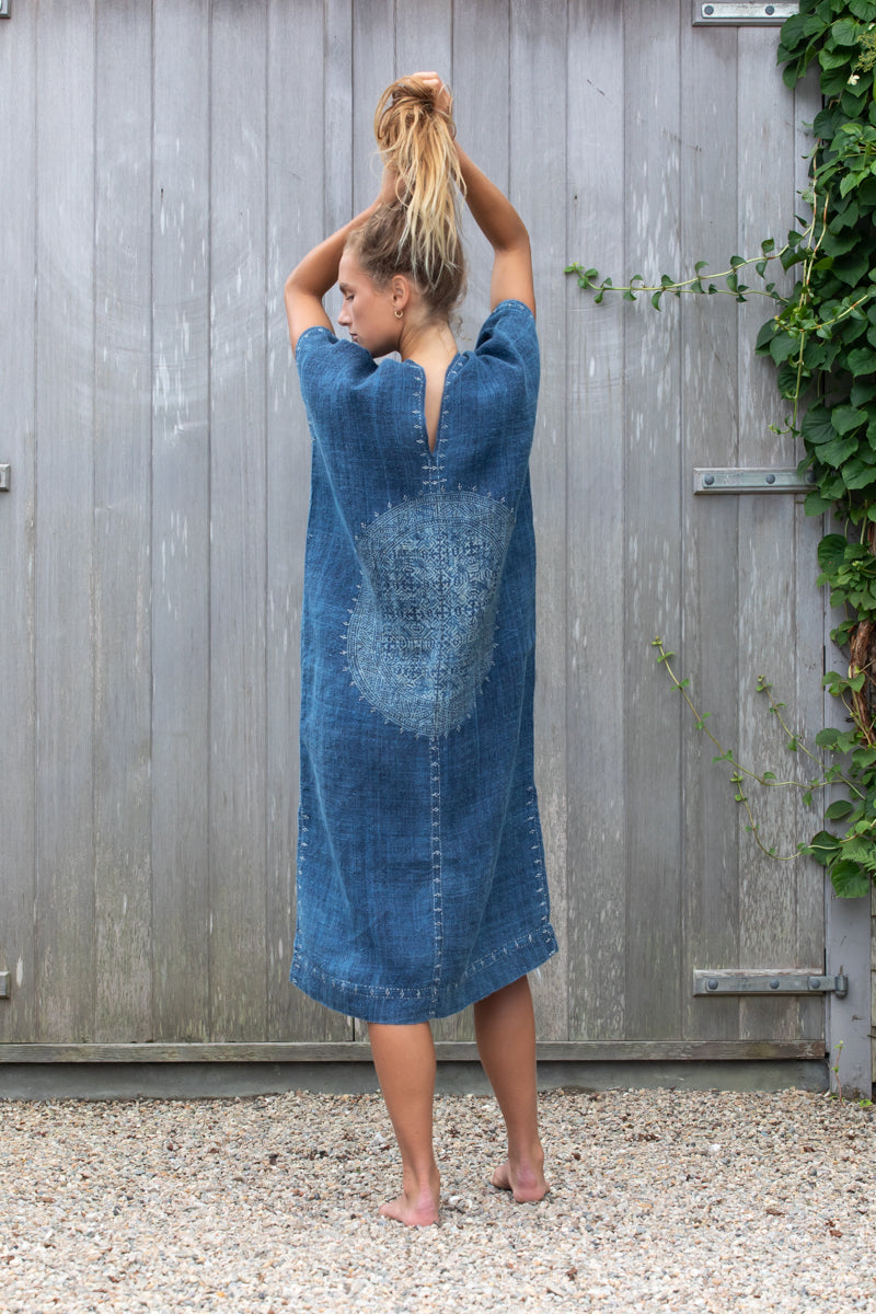 hemp caftan dress