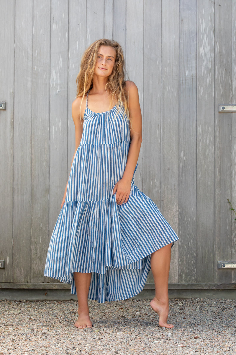 cobalt bohemian dress