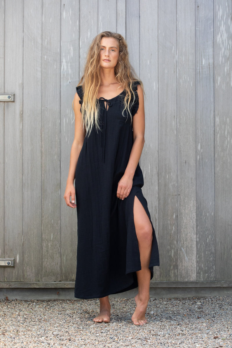 New Maya Dress in Cotton Double Gauze – Artisan Privilege New Maya Dress in Cotton Double Gauze – Artisan Privilege