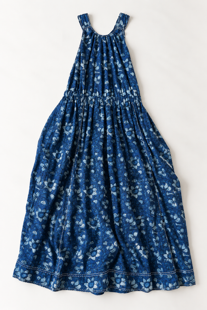 #109 Halter Neck Cross Back Dress