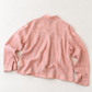 #118 Cropped Classic Button Down Shirt/ KOC 72 Pink/ Natural Stripes