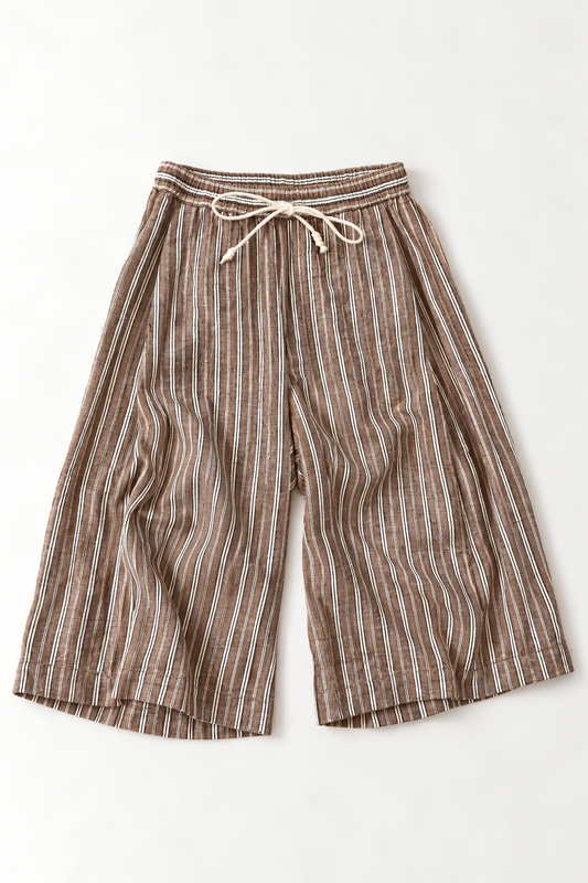 #173 Knife Pleat Bermuda