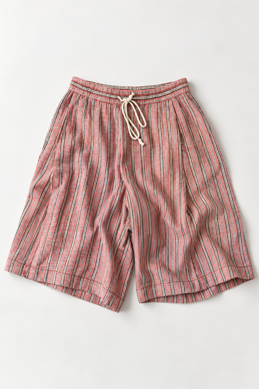 #173 Knife Pleat Bermuda