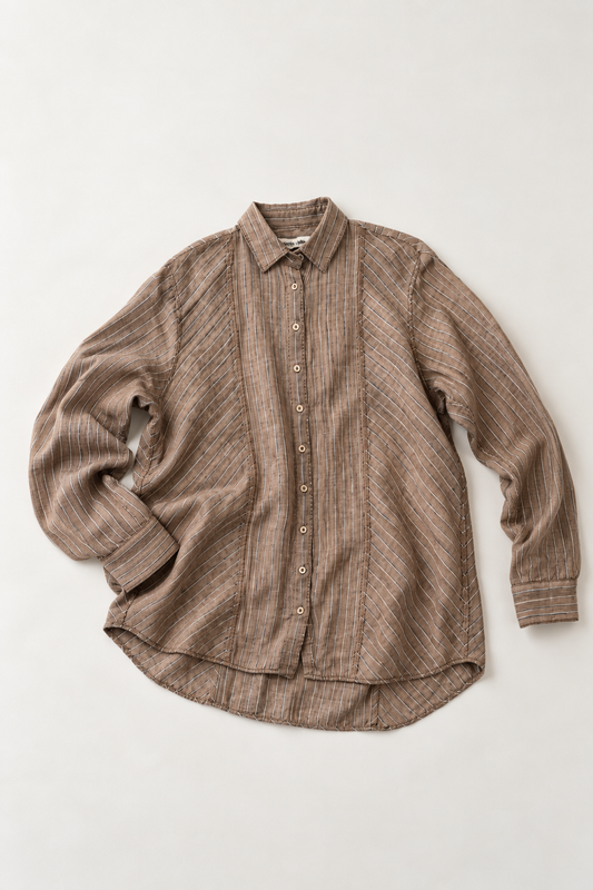 #183 Classic Button Down Split Shir