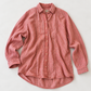 #183 Classic Button Down Split Shirt/ KOC DD Pink/ Natural/ Black