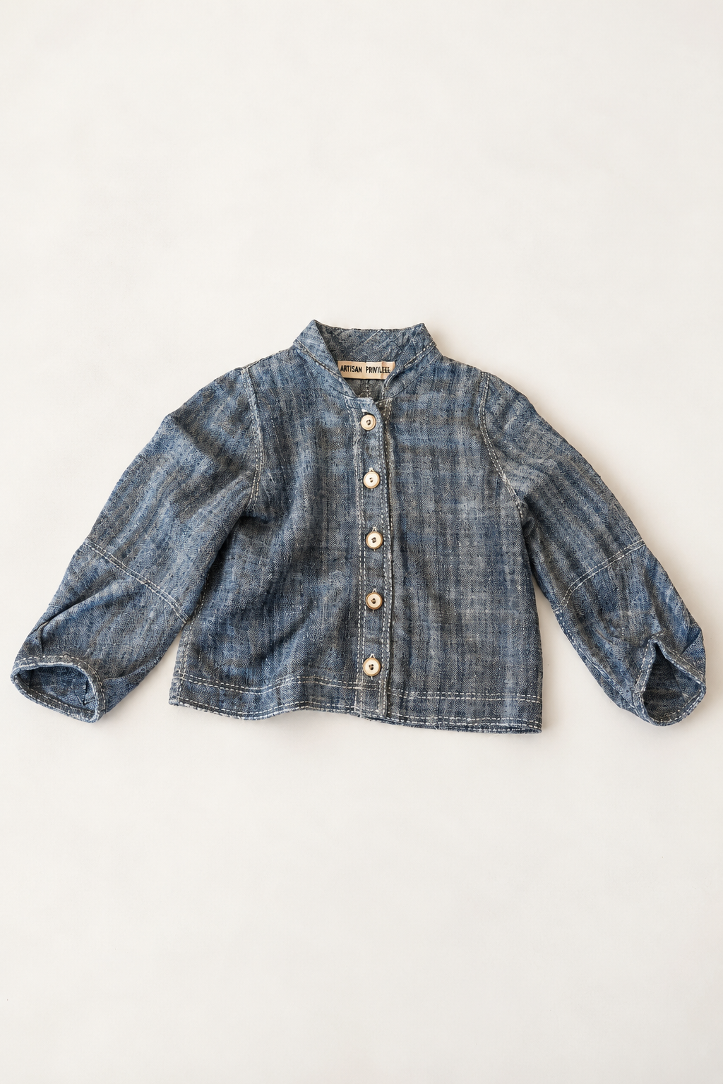 #22 Vanessa Jacket Peti Charkah Indigo / Natural