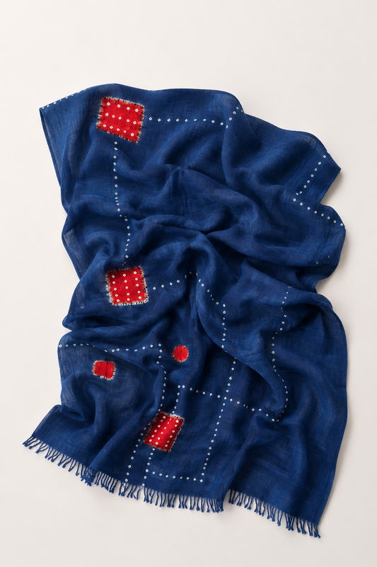 Shawl Matka Silk Bandani/ Style 5