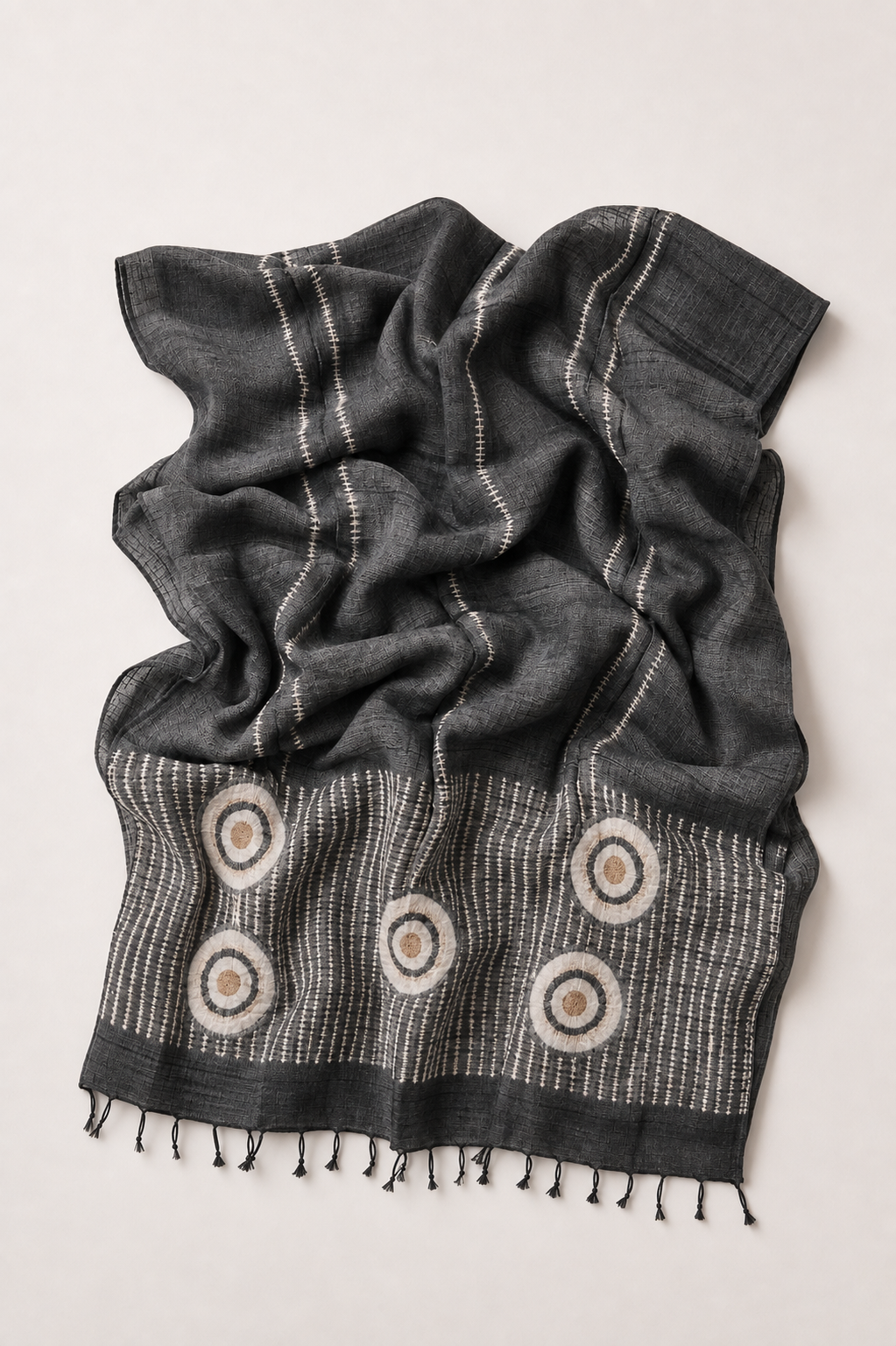 Tussar Silk Shawl Arashi/ Style 37