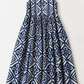 #50 Classic Sheath Dress Tagai Appliqué Navy / White