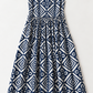#50 Classic Sheath Dress Tagai Appliqué Navy / White