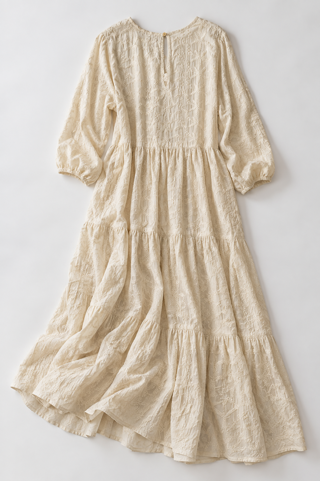 #52 3 Tiered Bow Neck Dress