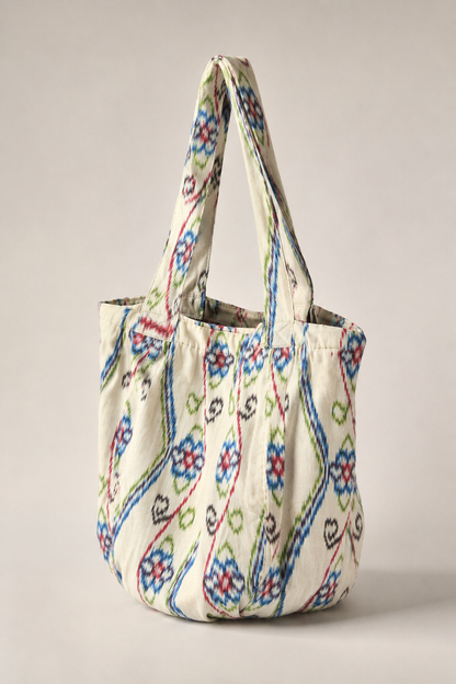 Sack Bag Ikat Flower