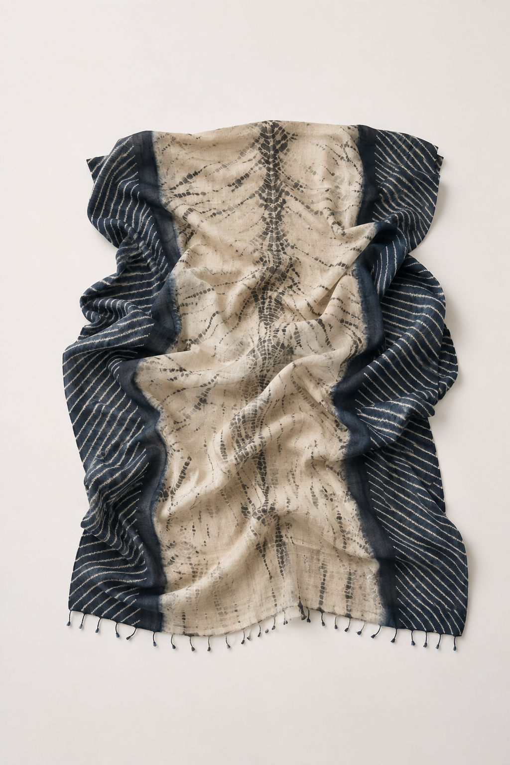 Tussar Silk Shawl Arashi/ Style 13