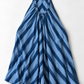 #84 Jumpsuit Double Ikat Big Stripes 218 Sky Blue / Cobalt Stripe Stone Wash