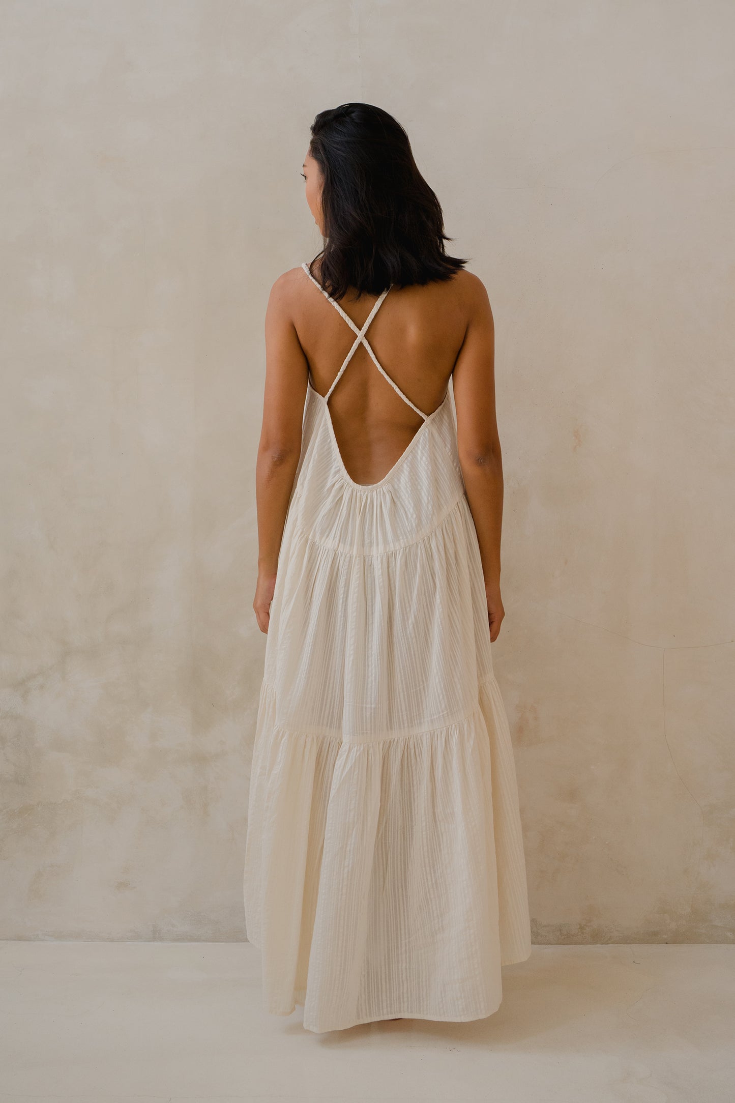 #8 Open Back Tiered Dress