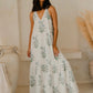 #107 Halter V Neck Dress