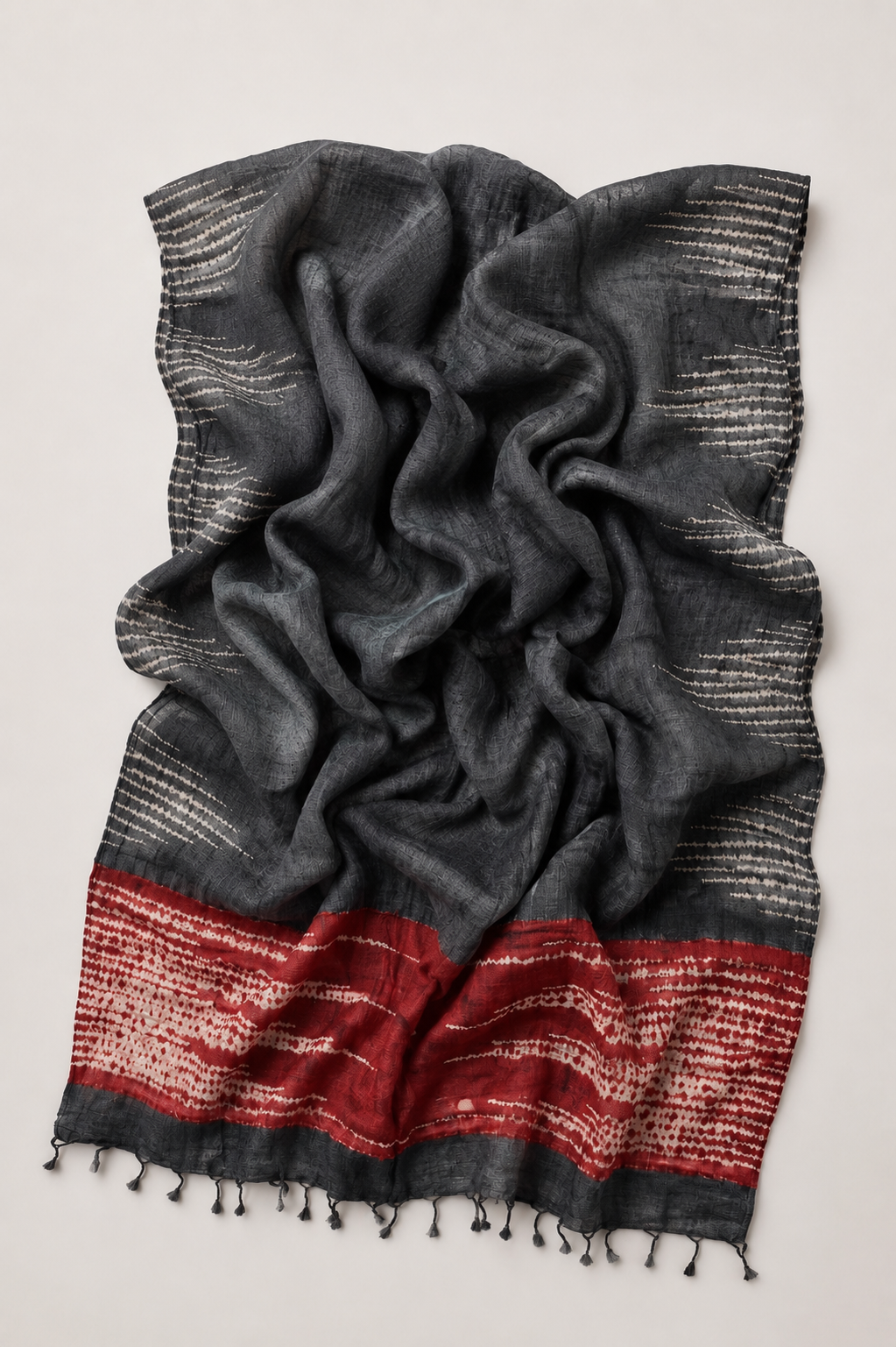 Tussar Silk Shawl/ Style 28