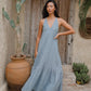 #107 Halter V Neck Dress