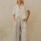 #2A Ruffle Oversized Shirt