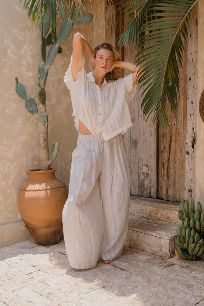 #94 Pleat Wide Leg Pants