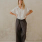 #2A Ruffle Oversized Shirt