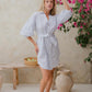 #53 Mini Split Neck Button Down Dress