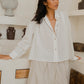 #76 Cropped L/S Button Down Men Shirt