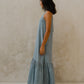 #107 Halter V Neck Dress