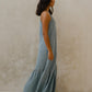 #107 Halter V Neck Dress