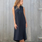 black ellen dress cotton double gauze