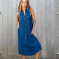 New Ellen Dress in Cotton Double Gauze