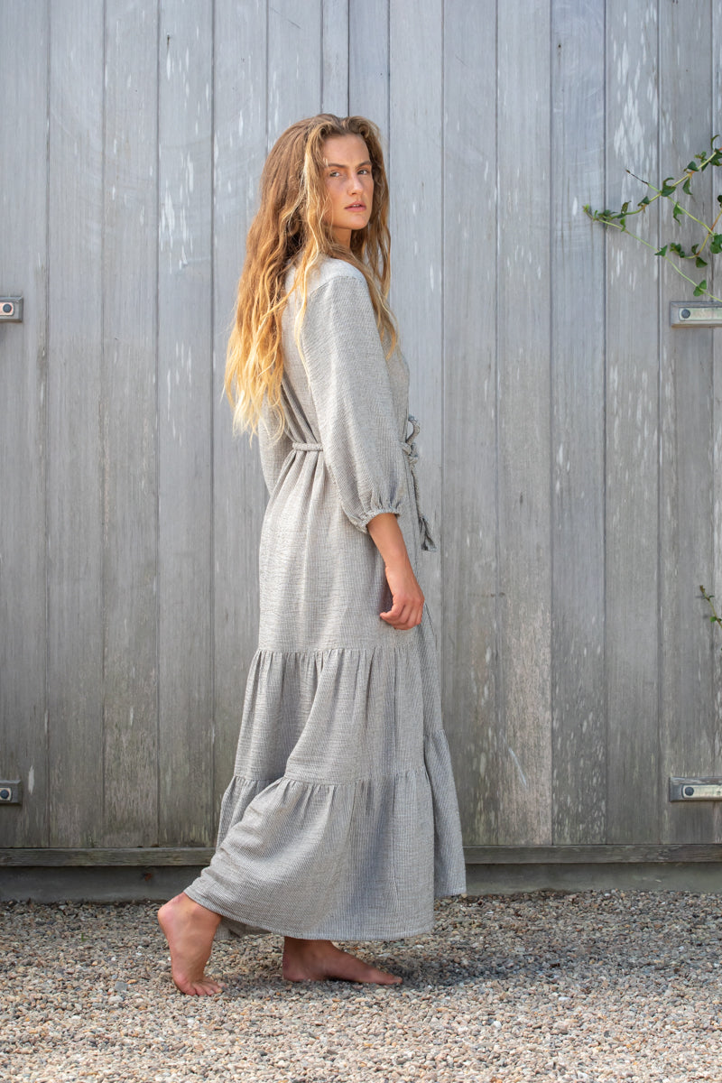 pinstripe dress