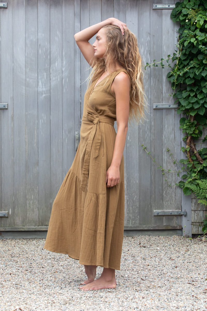 Clementine Dress in Cotton Double Gauze