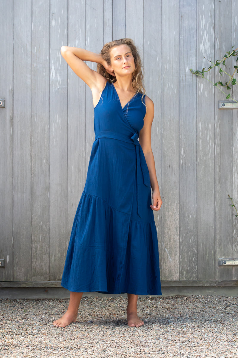 Clementine Dress in Cotton Double Gauze