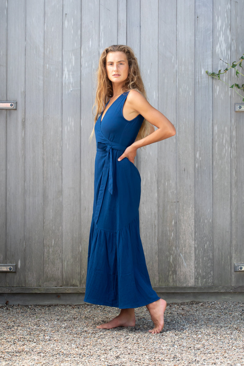 Clementine Dress in Cotton Double Gauze