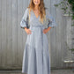 woven pinstripe dress