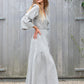 army woven pinstripe dress