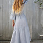 woven pinstripe dress