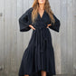 linen cotton kimono dress