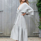 striped kimono dress