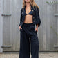 black cotton blend jacket