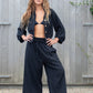 black solid jacket