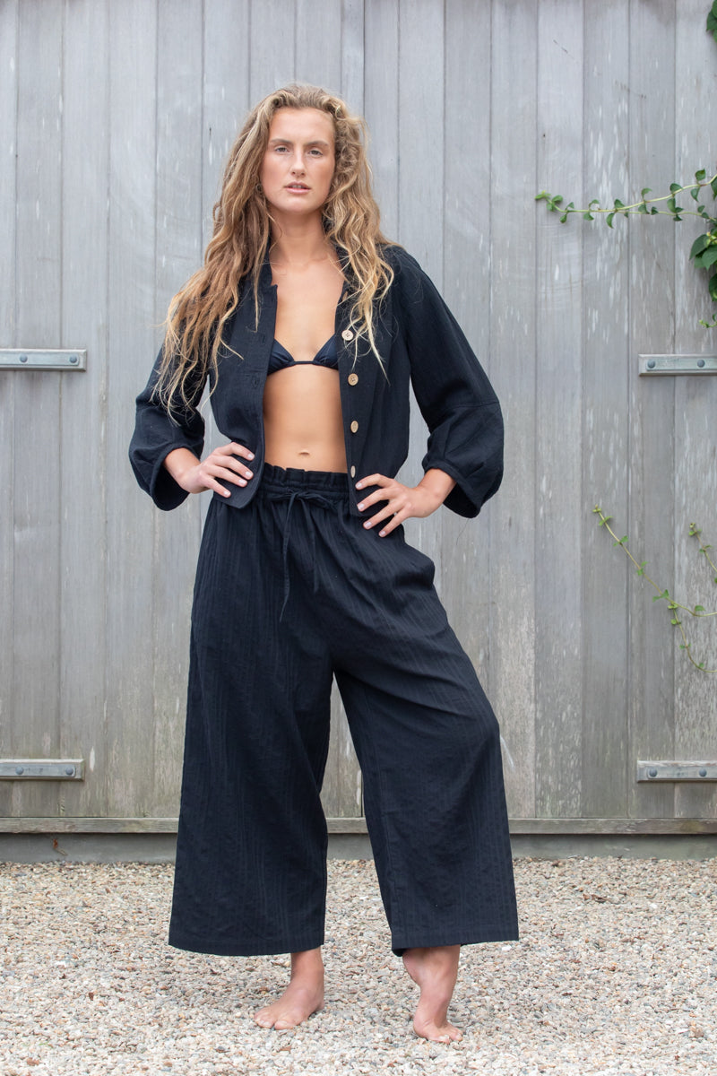 black solid jacket