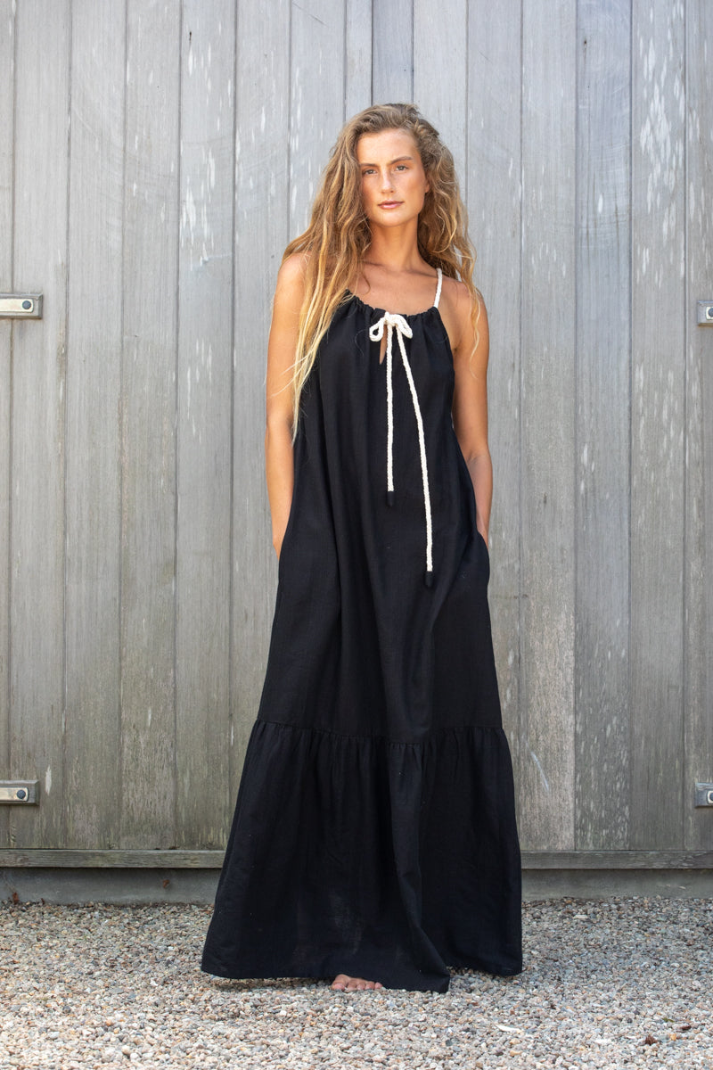 black beach dress