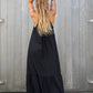 black bohemian dress