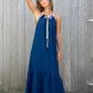 navy halter dress